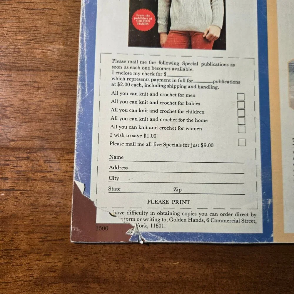 Golden Hands weekly magazine Part 71-75 Vol 5 Knitting Dressmaking Needlecraft